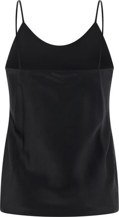 Max Mara Womens Black Silk Tank Tops