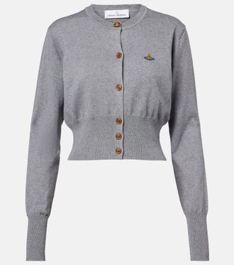 Vivienne Westwood Bea cropped cotton and cashmere cardigan