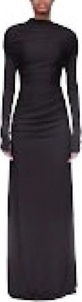Victoria Beckham Avondjurk met gedrapeerde mouwen - Dames - Avondkleed - Zwart - XS - Kleedjes