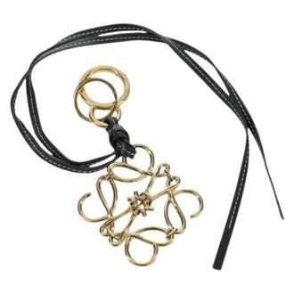 Loewe Pre-owned Accessories, female, Black, Size: ONE SIZE Pre-owned Charm Key Holder