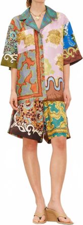 Alemais Arnie Silk Shirt In Multi