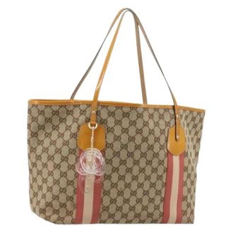 Gucci Pre-owned Tote Bags, female, Beige, Size: ONE SIZE Pre-owned Vintage Tote Bag