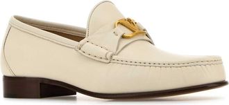 Valentino Garavani Mens Vlogo Loafer Ivory Leather