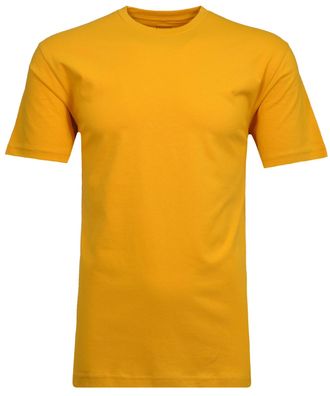 Ragman Longshirt RAGMAN, Herren, Gr. 102, gelb (mais, 055), Baumwolle, Rundhals, Shirts Longshirt