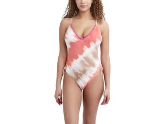 BCBGeneration Generation To Dye For Lingerie Maillot Womens Swimsuits One Piece Coral : SM, Spandex/Nylon