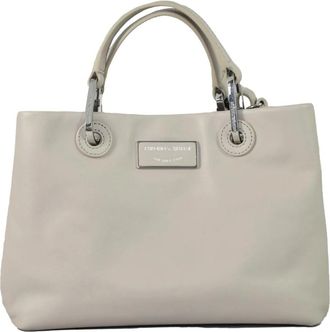 Emporio Armani Tracolla Tote - Dames - Shoppers - Grijs - ONE Size - Leer - Tassen