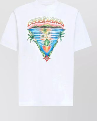 Casablanca triangle innocence graphic print crew neck t-shirt