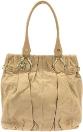 Loewe Pre-owned Pillow Medium Schoudertas van Lamsleer - Dames - Vintage Schoudertas - Beige - ONE Size - Leer - Vintage