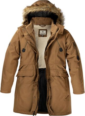 Legendary Whitetails Womens Water Resistant Anchorage Parka Winter Coat with Removable Hood, Barley, XXL