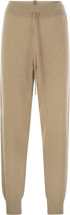 Fabiana Filippi Womens Platinum Jogging Trousers - Tan Wool - Size EU 44 (Womens)