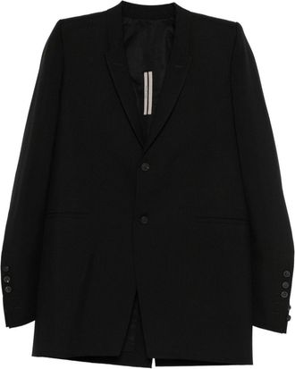 Rick Owens Dirt Tailored LS Blazer - Mens - Virgin Wool/Cotton