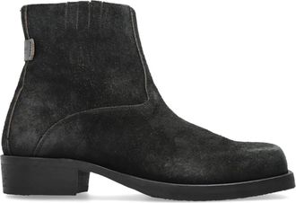 AllSaints Orla Leren Laarzen - Heren - Enkellaarsjes - Grijs - 45 EU - Leer - Schoenen