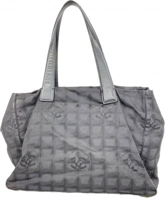 Chanel Black Nylon Tote Bag (Pre-Owned)