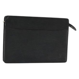 Louis Vuitton Pre-owned Clutches, female, Black, Size: ONE SIZE Pre-owned Epi Leather Clutch Bag