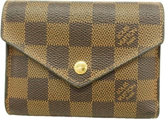 Louis Vuitton Ebene Rose Ballerine Wallet (Tri-Fold) (Pre-Owned)
