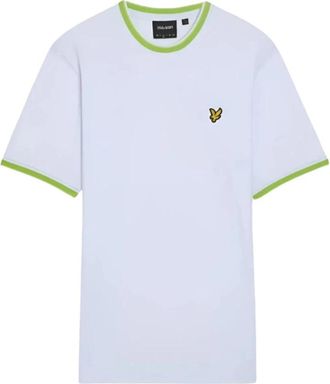 Lyle & Scott Tijdloos T-shirt met ronde hals - Heren - T-shirts - Blauw - S - Katoen - Tops