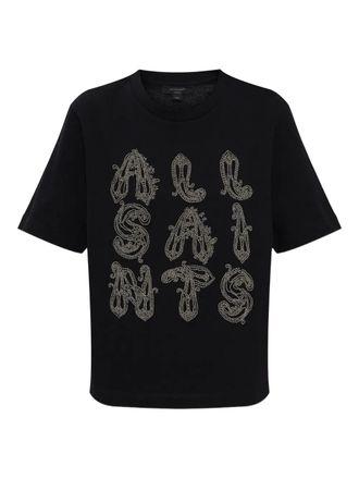 AllSaints Ella Lisa beaded T-shirt - Black