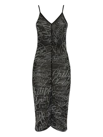 Philipp Plein Abito con scollo a V - Nero
