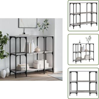 vidaXL The Living Store Tavolino Consolle Grigio Sonoma 102x35x90 cm Legno Multistrato - Tavolino consolle