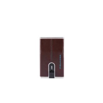Piquadro Wallets & Cardholders, male, Brown, Size: ONE SIZE Leather Men Cardholder with Closure
