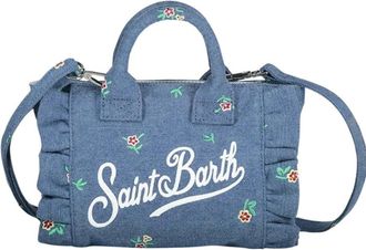 MC2 Saint Barth Handbags, female, Blue, Size: ONE SIZE Vanity Mini Volant Bag