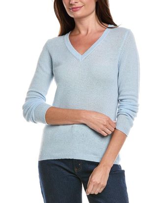 Fort&eacute; Cashmere V-Neck Cashmere Sweater
