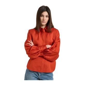 Iro Shirts, female, Orange, Size: M Balloon-sleeve Shirt