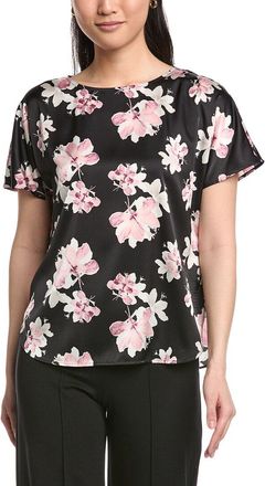 Anne Klein Printed Flat Satin Top