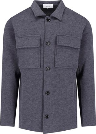 Lardini Camicia In Lana Vergine