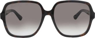 Gucci Brown Gradient Square Ladies Sunglasses GG1189S 003 58