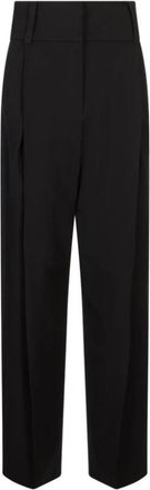 Sportmax Wide Broeken - Dames - Wijde Broeken - Zwart - 2XS - Broeken