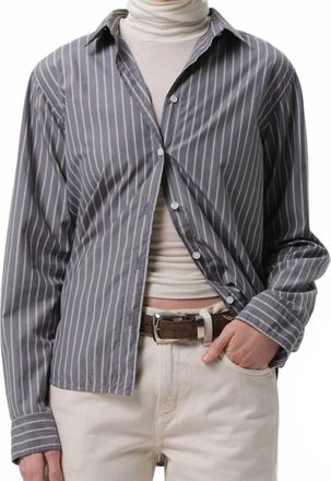 Citizens Of Humanity Avni Slim Shirt In Cleo Stripe