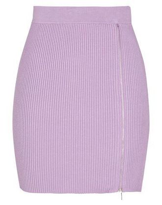 8 by YOOX VISCOSE BLEND MINI SKIRT WITH ZIP DETAIL