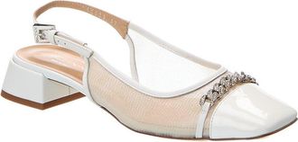 Baldinini 25 Patent & Mesh Slingback Pump