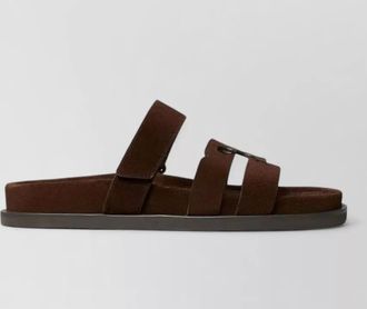 Tory Burch leather crisscross slide sandals