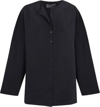 Cortana Mel Oversize Shirt - Dames - Overhemden - Blauw - M - Linnen - Overhemden