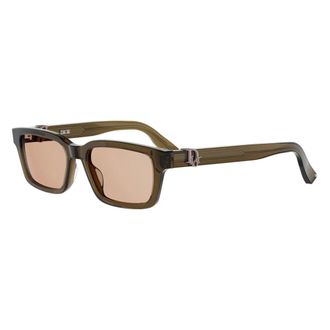 Dior Oblique Rechthoekige Zonnebril - unisex - Accessoires - Bruin - Maat: 53 MM