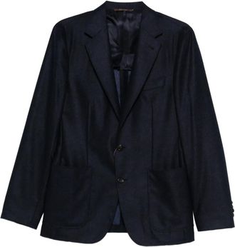 Canali Wollen blazer met twee knopen - Blauw