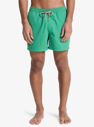 Quiksilver Badeshorts QUIKSILVER EVERYDAY VOLLEY 15, Herren, Gr. XXL (56), N-Gr, leprechaun, Web, Polyester, kontrastfarbene Details, unifarben, Badehosen Badesh