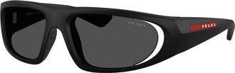 Prada PS B03S Zonnebril - unisex - Zonnebrillen - Zwart - 57 MM - Nylon - Accessoires