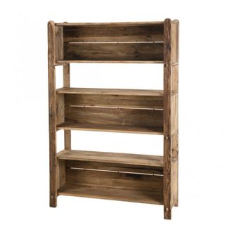 Macabane Biombo de madera de mango marr&oacute;n y rat&aacute;n color natural