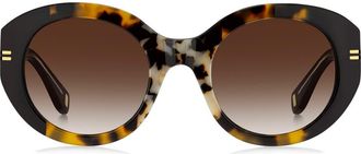 Marc Jacobs 51mm Gradient Oval Sunglasses in Havana/Brown Sf at Nordstrom