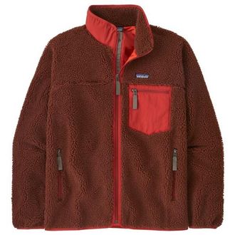 Patagonia Classic Retro-X Jacket Fleecejacke f&uuml;r Herren | braun/rot