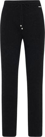 Kiton Cashmere Knit Relaxed Broeken - Dames - Sweatpants - Zwart - M - Broeken
