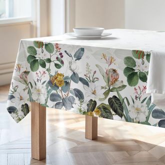 Mint Mantel antimanchas 100% algod&oacute;n 155x155