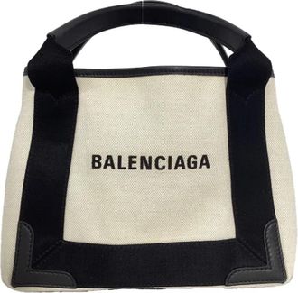 Balenciaga Pre-owned Canvas totes - Dames - Vintage Handtas - Wit - ONE Size - Leer - Vintage