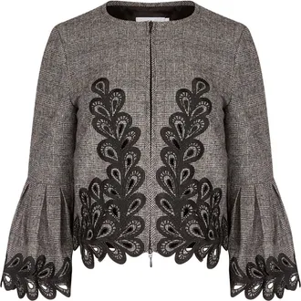 Anne Fontaine Ange Jackets in Grey at Nordstrom, Size 44