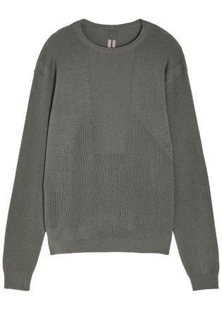 Rick Owens Ribbed Wool Jumper - Brown - XL