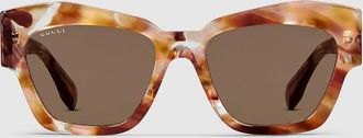 Gucci Cat-eye Sunglasses, Brown