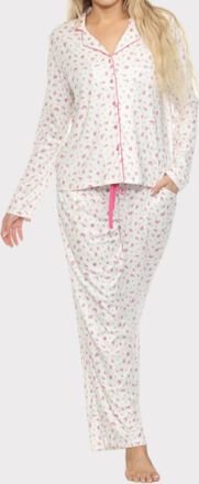 PJ Salvage Vintage Remix Pajama Set In Ivory